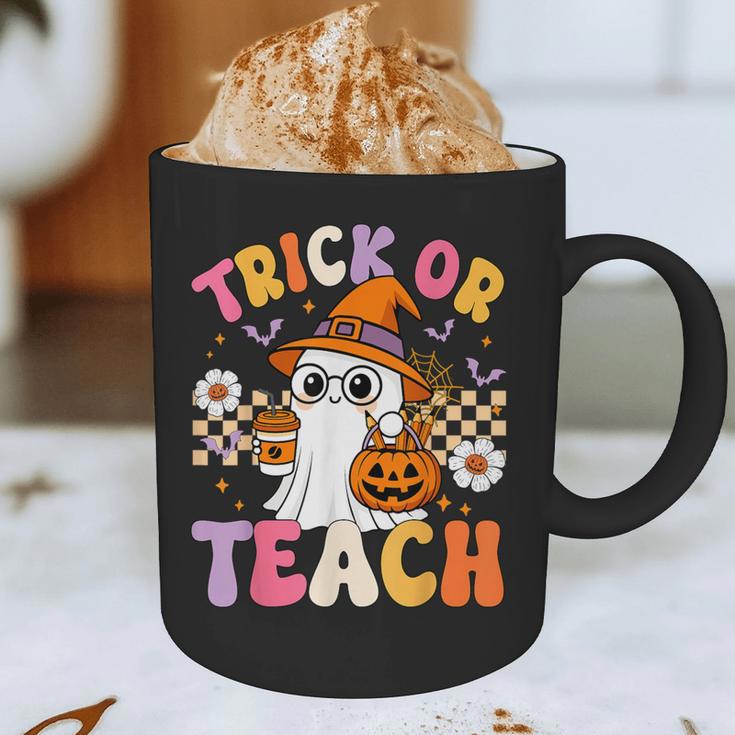 Trick Or Teach Cute Ghost Coffee Pumpkins Halloween Teacher Graphic Print Coffee Mug, novelty gifts, funny gifts Trick Or Teach Cute Ghost Coffee Pumpkins Halloween Teacher Graphic Print Coffee Mug, novelty gifts, funny gifts