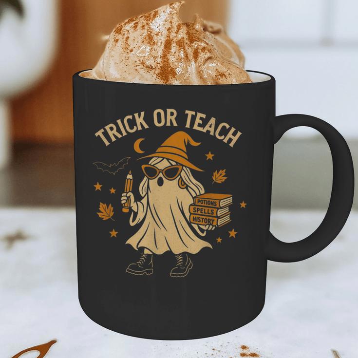 Trick Or Teach Halloween Teacher Graphic Print Coffee Mug, novelty gifts, funny gifts Trick Or Teach Halloween Teacher Graphic Print Coffee Mug, novelty gifts, funny gifts