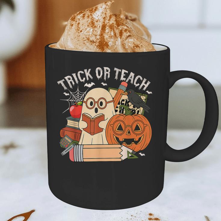 Trick Or Teach Retro Halloween Teacher Women Men Costume Graphic Print Coffee Mug, novelty gifts, funny gifts Trick Or Teach Retro Halloween Teacher Women Men Costume Graphic Print Coffee Mug, novelty gifts, funny gifts