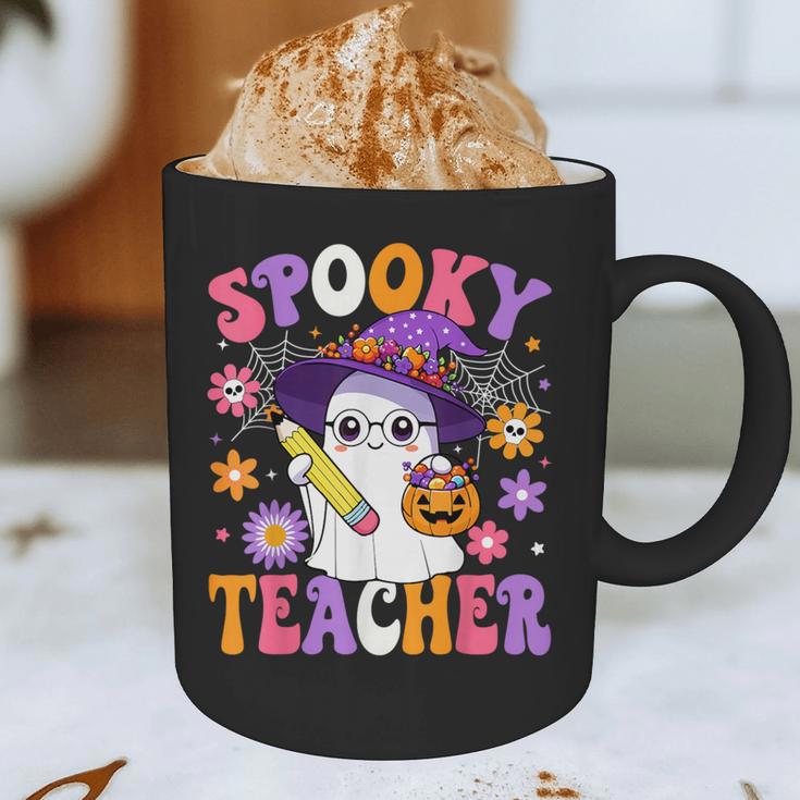 Trick Or Teach Spooky Teacher Ghost Halloween Teacher Graphic Print Coffee Mug, novelty gifts, funny gifts Trick Or Teach Spooky Teacher Ghost Halloween Teacher Graphic Print Coffee Mug, novelty gifts, funny gifts
