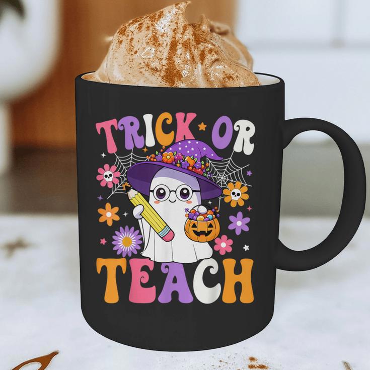 Trick Or Teach Teacher Ghost Teaching Fun Halloween Teacher Graphic Print Coffee Mug, novelty gifts, funny gifts Trick Or Teach Teacher Ghost Teaching Fun Halloween Teacher Graphic Print Coffee Mug, novelty gifts, funny gifts