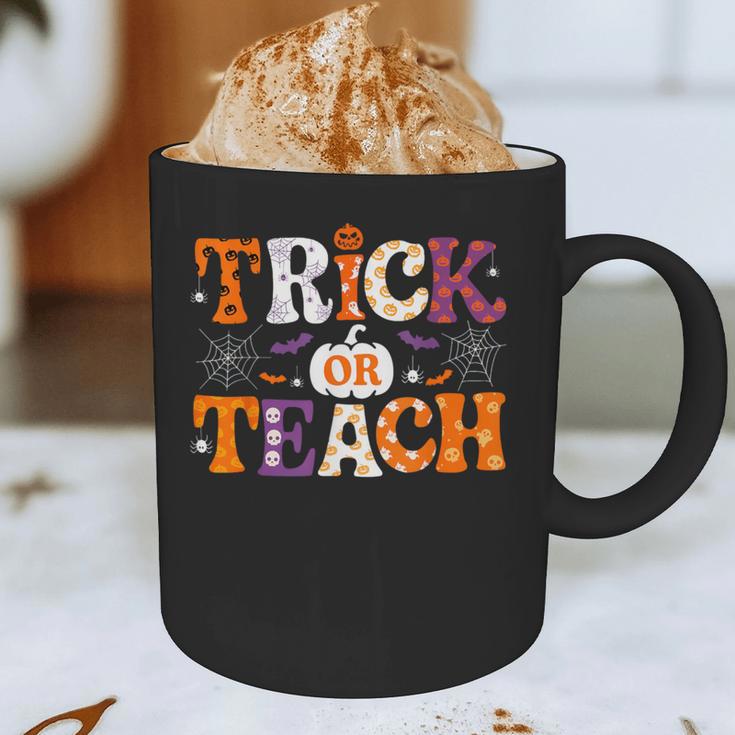 Trick Or Teach Teacher Halloween Costume Men Women Graphic Print Coffee Mug, novelty gifts, funny gifts