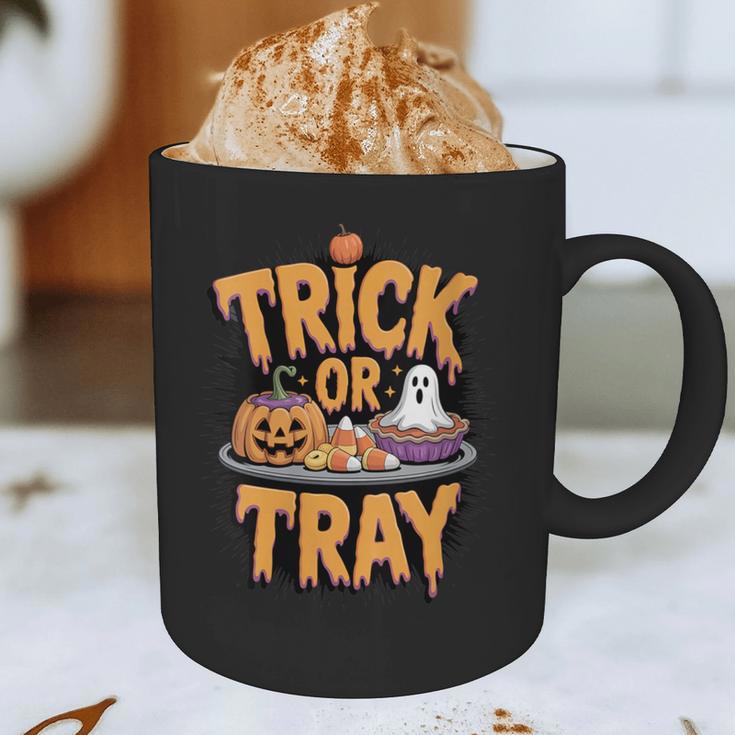 Trick Or Tray Halloween Cafeteria Teacher School Graphic Print Coffee Mug, novelty gifts, funny gifts