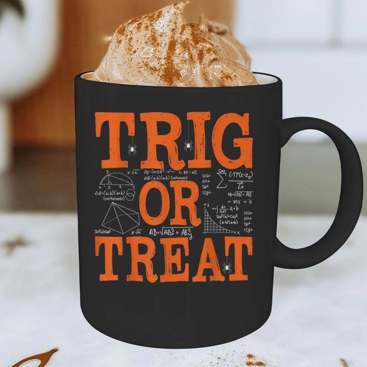 Trig Or Treat Trigonometry Math Teacher Halloween Graphic Print Coffee Mug, novelty gifts, funny gifts
