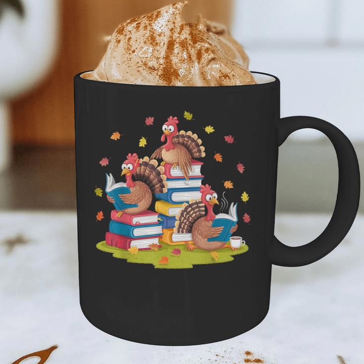 Turkey Reading Books Fall Season Thanksgiving Teacher Book Graphic Print Coffee Mug, novelty gifts, funny gifts Turkey Reading Books Fall Season Thanksgiving Teacher Book Graphic Print Coffee Mug, novelty gifts, funny gifts