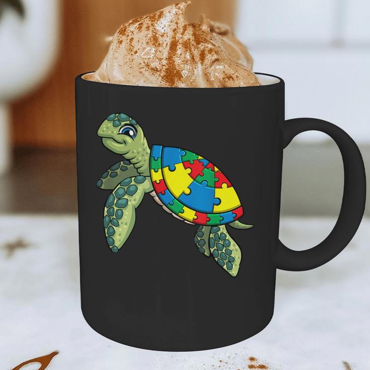 Turtle Puzzle Pieces For Autism Awareness Kids Women Teacher Graphic Print Coffee Mug, novelty gifts, funny gifts Turtle Puzzle Pieces For Autism Awareness Kids Women Teacher Graphic Print Coffee Mug, novelty gifts, funny gifts