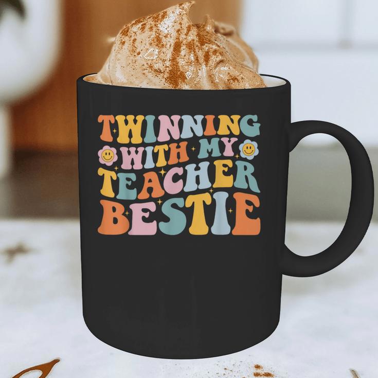 Twinning With My Teacher Bestie Twin Day Matching For Men Women Kids Graphic Print Coffee Mug, novelty gifts, funny gifts