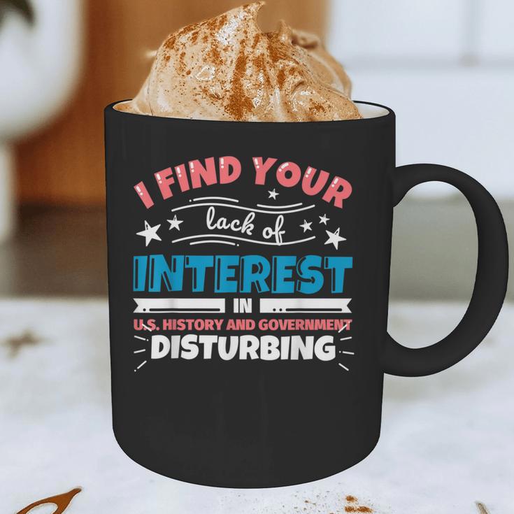 US History And Government Teacher Gifts Funny I Find You Graphic Print Coffee Mug, novelty gifts, funny gifts