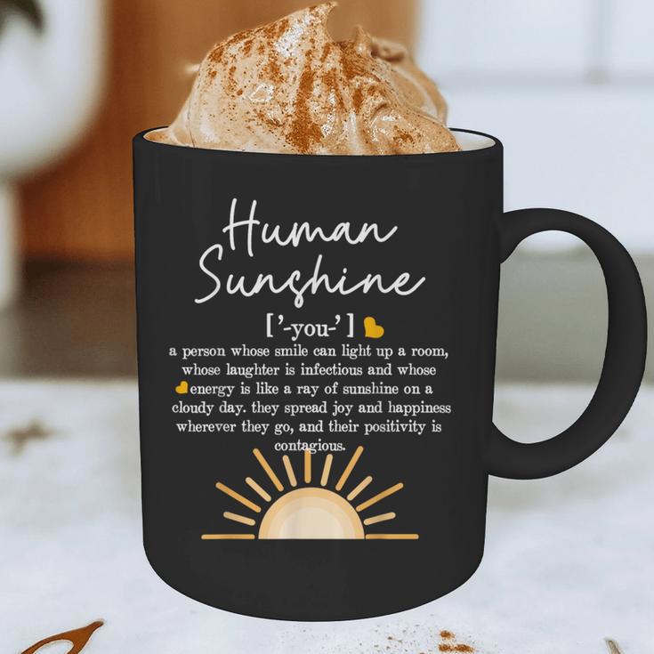 Vintage Human Sunshine Definition Teachers Mom Boss Women Graphic Print Coffee Mug, novelty gifts, funny gifts