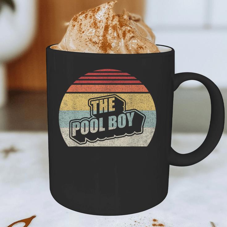 Vintage Retro The Pool Boy Graphic Print Coffee Mug, novelty gifts, funny gifts