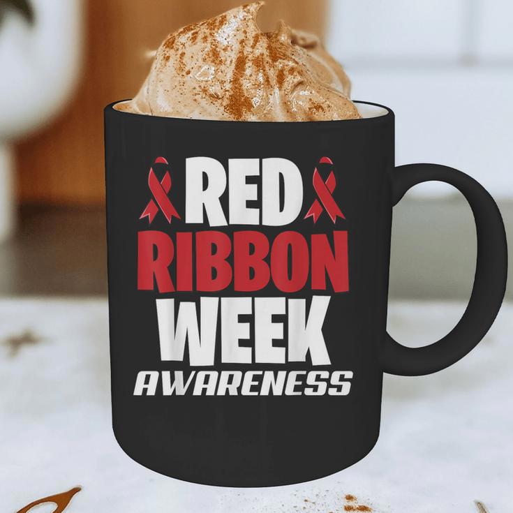 We Wear Red For Red Ribbon Week Awareness Mothers Teachers Graphic Print Coffee Mug, novelty gifts, funny gifts We Wear Red For Red Ribbon Week Awareness Mothers Teachers Graphic Print Coffee Mug, novelty gifts, funny gifts