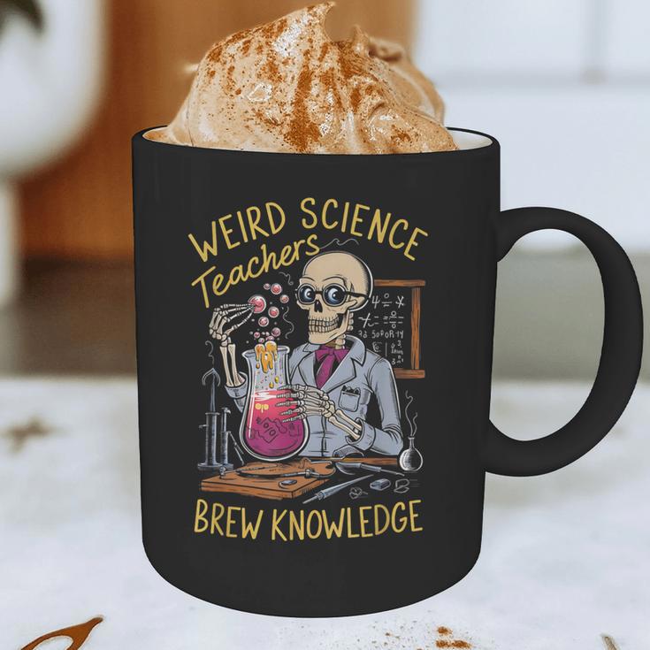 Weird Science Skeleton Halloween Teachers Brew Knowledge Graphic Print Coffee Mug, novelty gifts, funny gifts Weird Science Skeleton Halloween Teachers Brew Knowledge Graphic Print Coffee Mug, novelty gifts, funny gifts