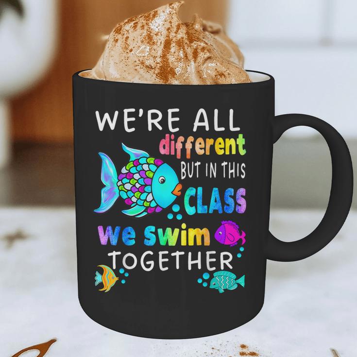 We'Re All Different But We Swim Together Elementary Teacher Graphic Print Coffee Mug, novelty gifts, funny gifts We'Re All Different But We Swim Together Elementary Teacher Graphic Print Coffee Mug, novelty gifts, funny gifts