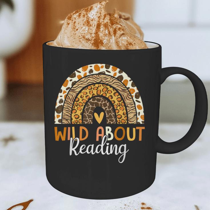Wild About Reading Teacher Back To School Leopard Rainbow Graphic Print Coffee Mug, novelty gifts, funny gifts Wild About Reading Teacher Back To School Leopard Rainbow Graphic Print Coffee Mug, novelty gifts, funny gifts
