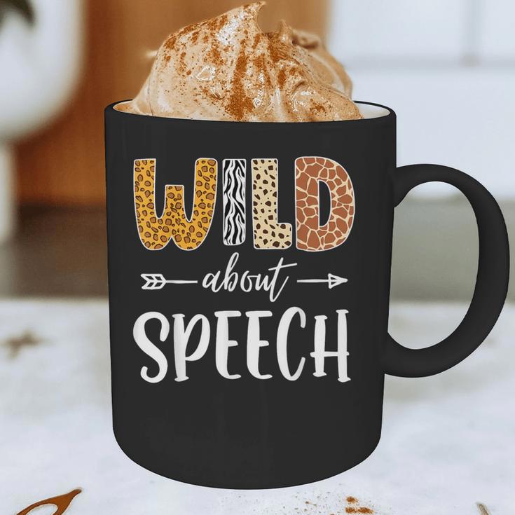 Wild About Speech SLP Leopard Teacher Back To School Kids Graphic Print Coffee Mug, novelty gifts, funny gifts Wild About Speech SLP Leopard Teacher Back To School Kids Graphic Print Coffee Mug, novelty gifts, funny gifts
