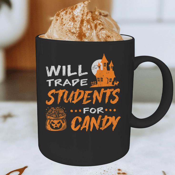 Will Trade Students For Candy Halloween Costume Teacher Graphic Print Coffee Mug, novelty gifts, funny gifts