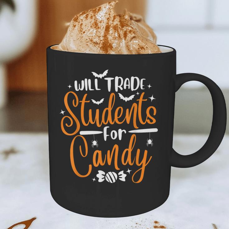 Will Trade Students For Candy Halloween Costume Teacher Graphic Print Coffee Mug, novelty gifts, funny gifts Will Trade Students For Candy Halloween Costume Teacher Graphic Print Coffee Mug, novelty gifts, funny gifts