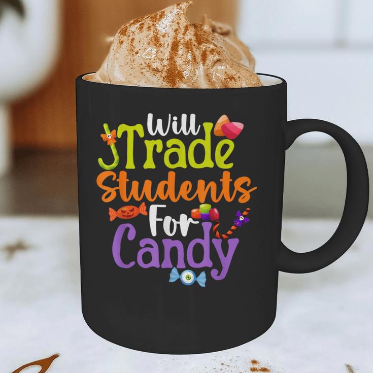 Will Trade Students For Candy Teacher Halloween Costume Graphic Print Coffee Mug, novelty gifts, funny gifts Will Trade Students For Candy Teacher Halloween Costume Graphic Print Coffee Mug, novelty gifts, funny gifts