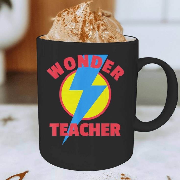 Wonder Teacher Teacher Halloween Tshirt Graphic Print Coffee Mug, novelty gifts, funny gifts