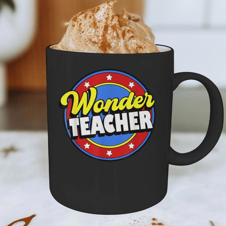 Wonder Teacher Super Woman Power Superhero Back To School Graphic Print Coffee Mug, novelty gifts, funny gifts Wonder Teacher Super Woman Power Superhero Back To School Graphic Print Coffee Mug, novelty gifts, funny gifts