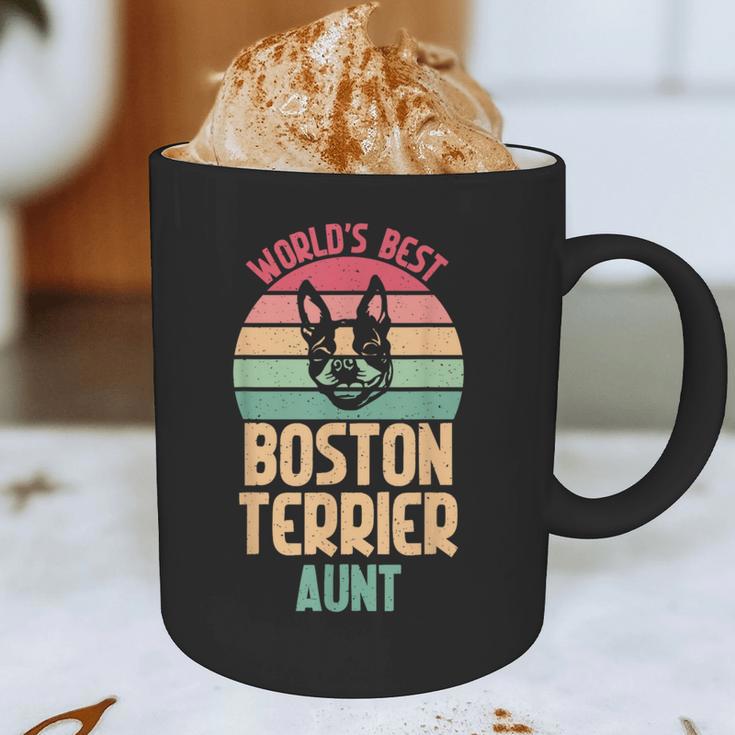 Worlds Best Boston Terrier Aunt Graphic Print Coffee Mug, novelty gifts, funny gifts