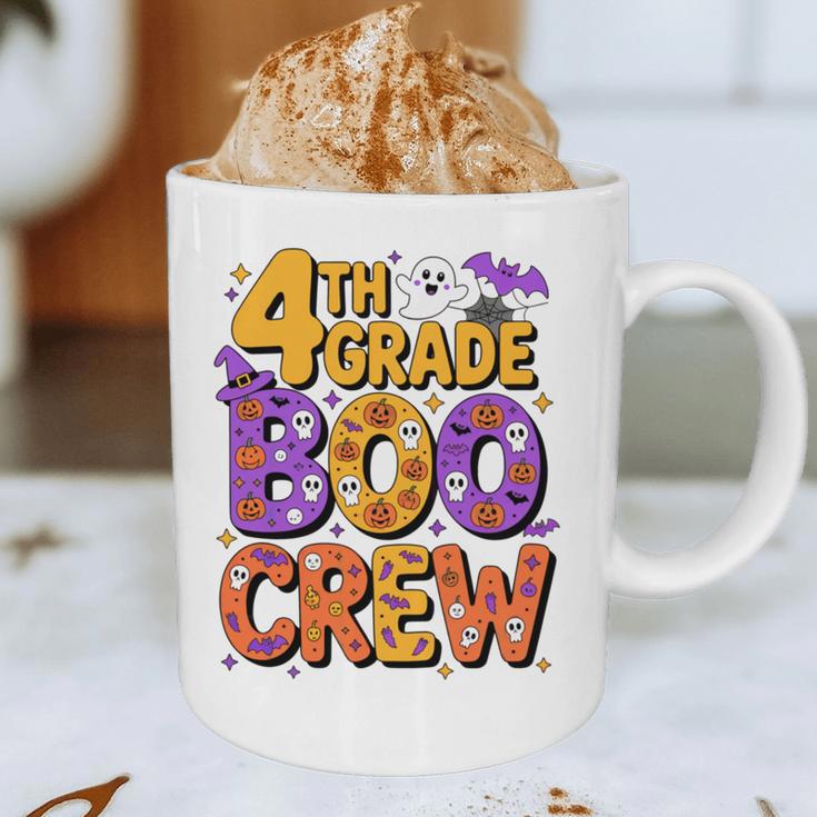4th Grade Boo Crew Ghost Halloween Teacher Costume Graphic Print Coffee Mug, novelty gifts, funny gifts