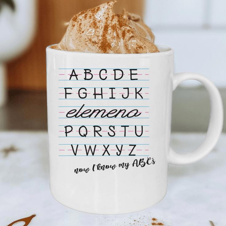 ABC Elemeno Shirt Alphabet Kindergarten Preschool Teacher Graphic Print Coffee Mug, novelty gifts, funny gifts
