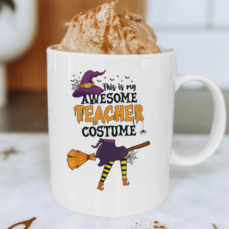 This Is My Awesome Teacher Costume Halloween Witch Graphic Print Coffee Mug, novelty gifts, funny gifts This Is My Awesome Teacher Costume Halloween Witch Graphic Print Coffee Mug, novelty gifts, funny gifts