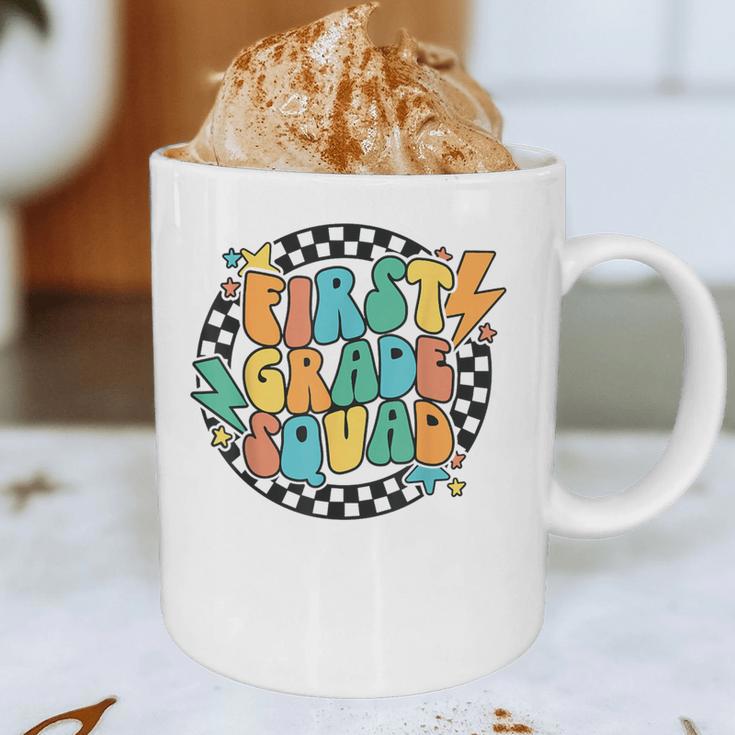 Back To School Groovy Teacher 1st First Grade Crew Squad Graphic Print Coffee Mug, novelty gifts, funny gifts Back To School Groovy Teacher 1st First Grade Crew Squad Graphic Print Coffee Mug, novelty gifts, funny gifts
