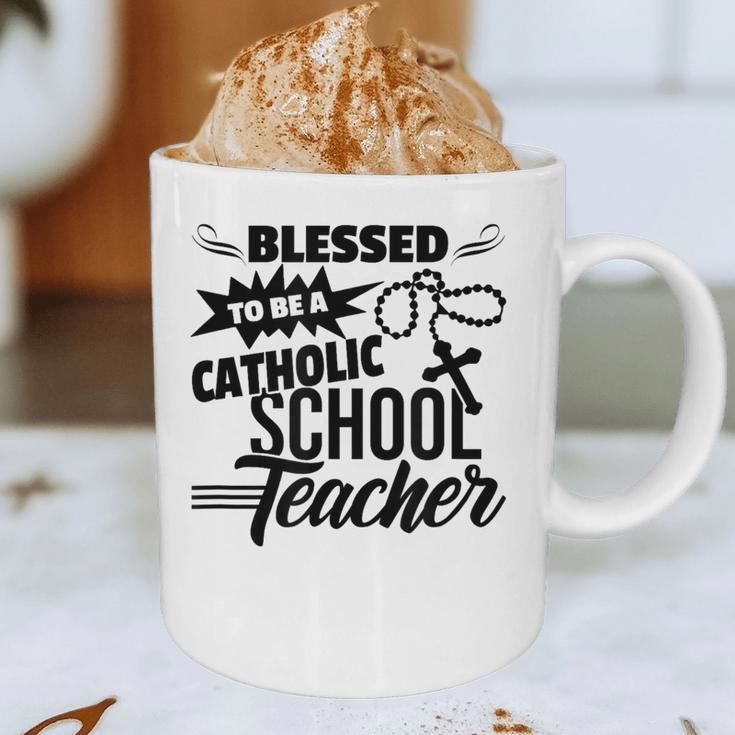 Blessed To Be A Catholic School Teacher Christian Teaching Graphic Print Coffee Mug, novelty gifts, funny gifts Blessed To Be A Catholic School Teacher Christian Teaching Graphic Print Coffee Mug, novelty gifts, funny gifts