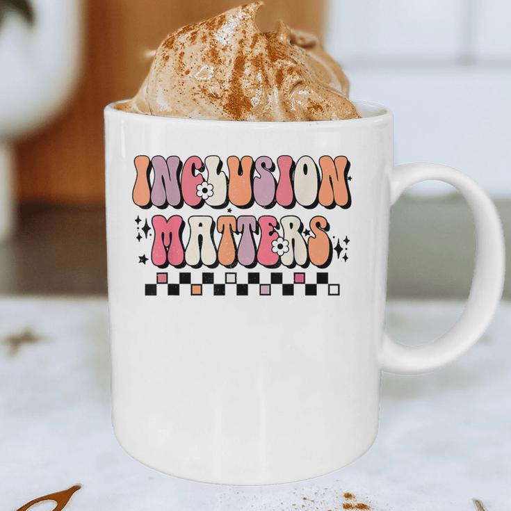 Boho Inclusion Matters Special Education SPED Teacher Women Graphic Print Coffee Mug, novelty gifts, funny gifts
