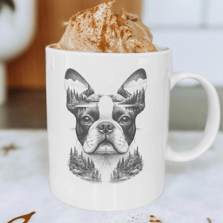 Boston Terrier Dog Bostie Nature Memorial Idea Men Women Graphic Print Coffee Mug, novelty gifts, funny gifts