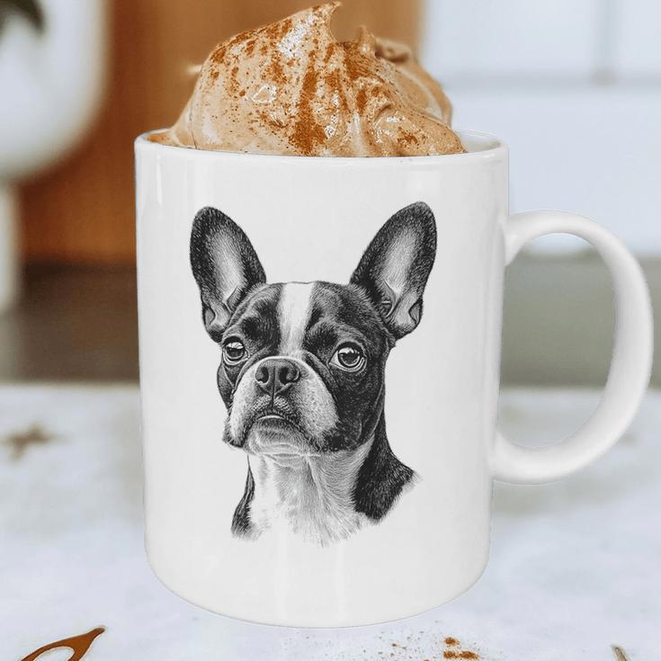 Boston Terrier Dog Motif Pet Illustration Boston Terrier For Men Women Kids Graphic Print Coffee Mug, novelty gifts, funny gifts