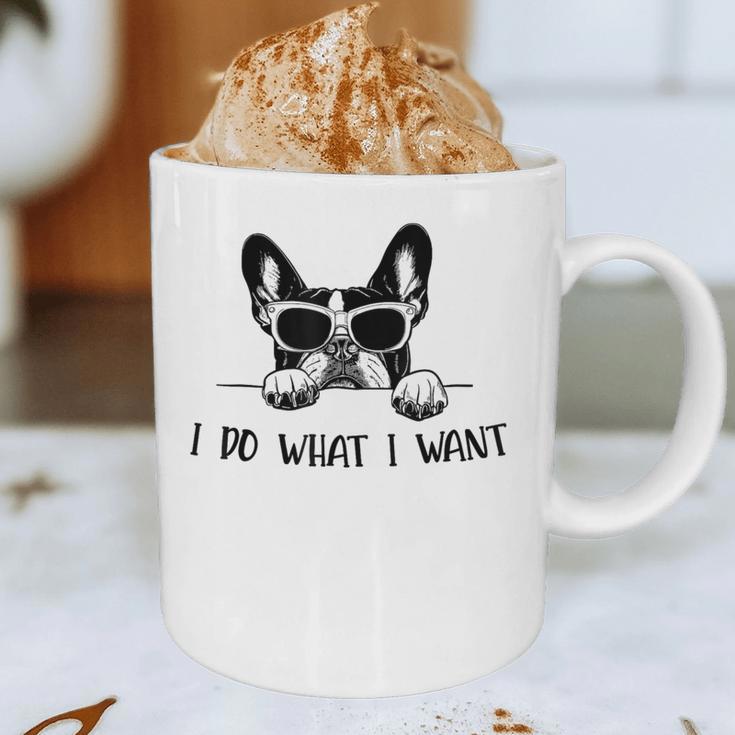 Boston Terrier Dog Owner I Do What I Want Pet Graphic Print Coffee Mug, novelty gifts, funny gifts