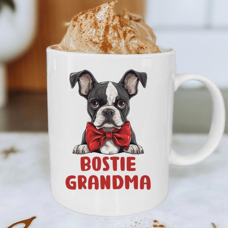 Boston Terrier Grandma Dog Lovers Puppy Bostie Owner Graphic Print Coffee Mug, novelty gifts, funny gifts