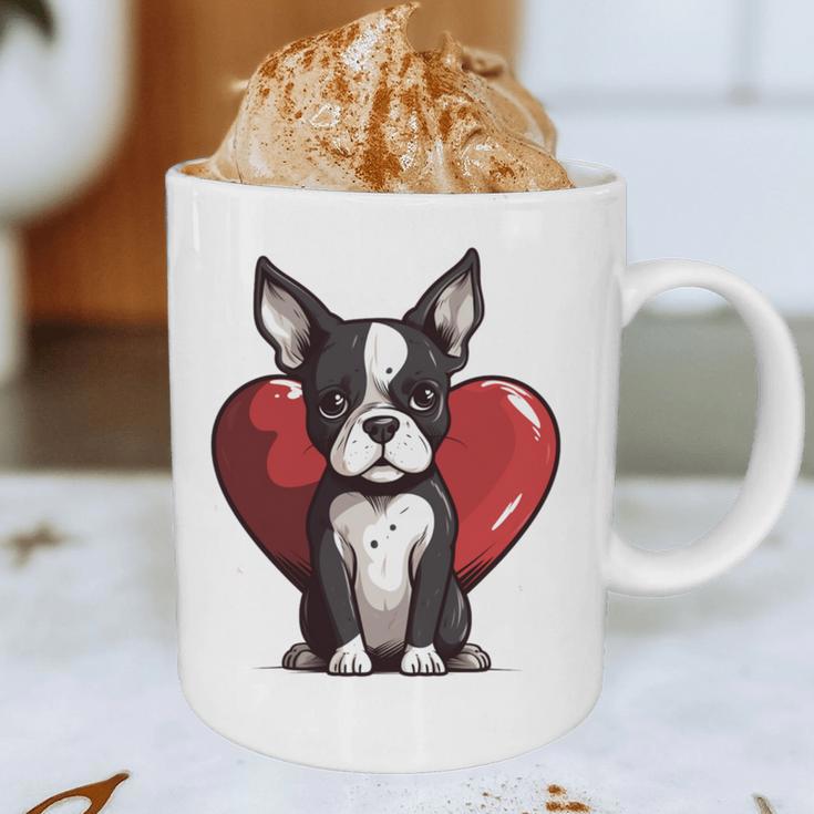 Boston Terrier Mom Dad Bostie Dog Lover Valentines Day Graphic Print Coffee Mug, novelty gifts, funny gifts