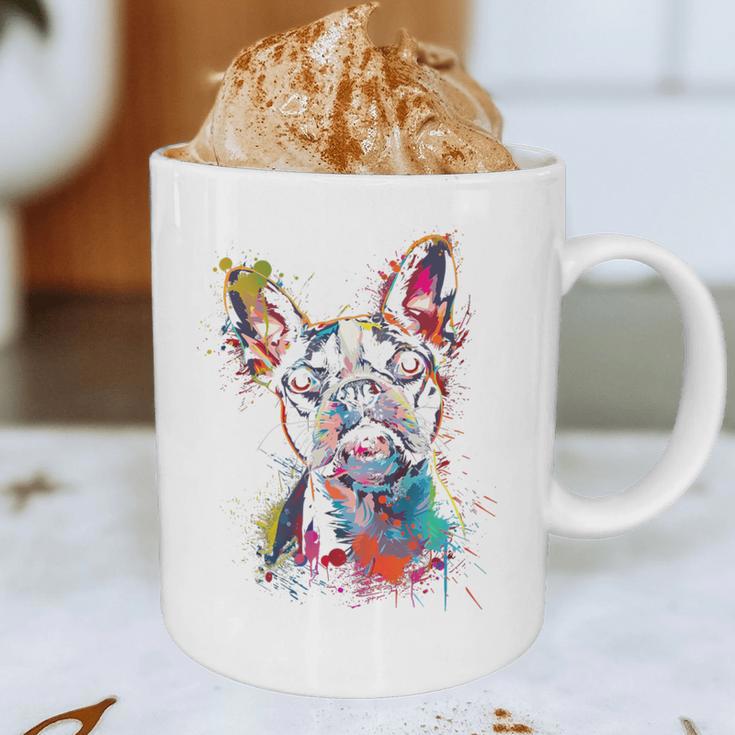 Boston Terrier Splash Graphic Print Coffee Mug, novelty gifts, funny gifts