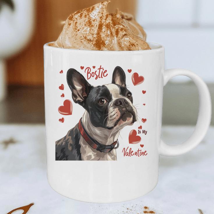 Boston Terrier Is My Valentine Cute Pet Dog Owner Valentine Graphic Print Coffee Mug, novelty gifts, funny gifts