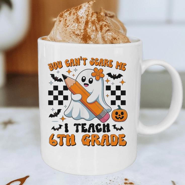 You Can't Scare Me I Teach 6th Grade Retro Teacher Halloween Graphic Print Coffee Mug, novelty gifts, funny gifts You Can't Scare Me I Teach 6th Grade Retro Teacher Halloween Graphic Print Coffee Mug, novelty gifts, funny gifts