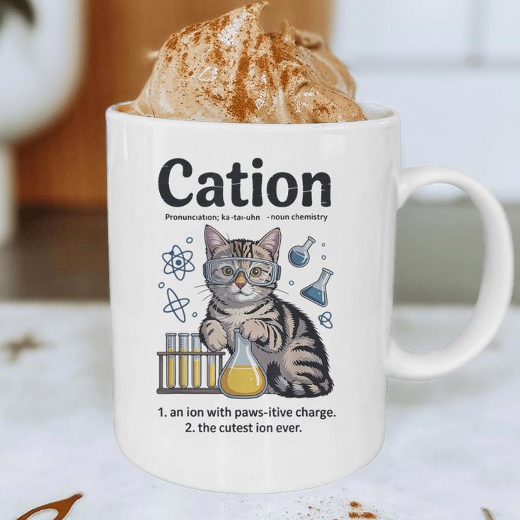 Cation Shirt Cat Science Chemistry Teacher Chemist Pun Graphic Print Coffee Mug, novelty gifts, funny gifts