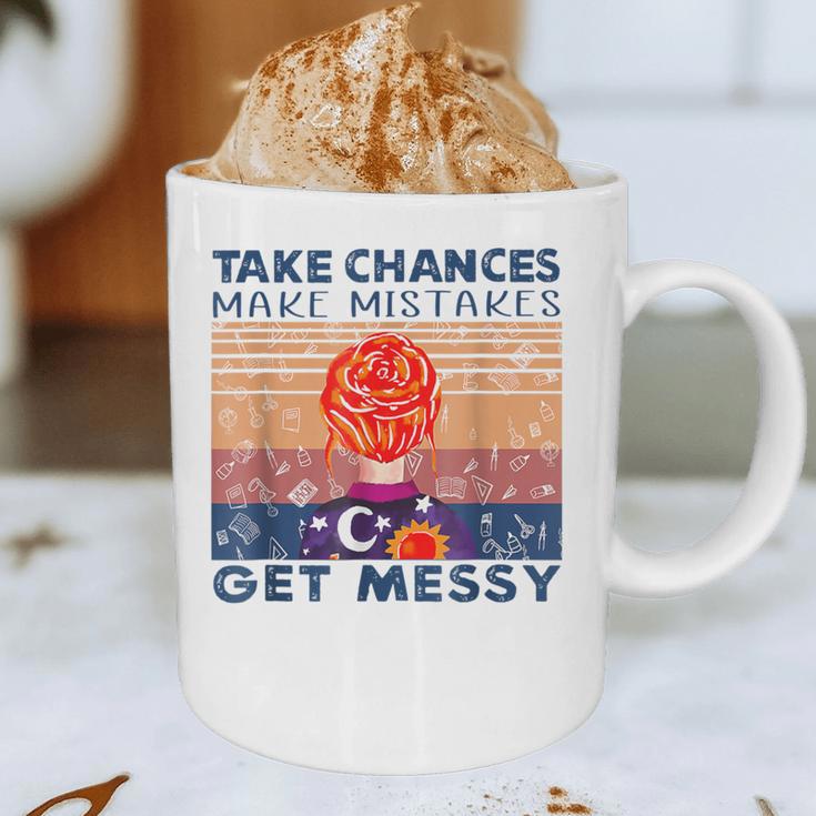 Take Chances Make Mistakes Get Messy Vintage Teacher Life Graphic Print Coffee Mug, novelty gifts, funny gifts Take Chances Make Mistakes Get Messy Vintage Teacher Life Graphic Print Coffee Mug, novelty gifts, funny gifts