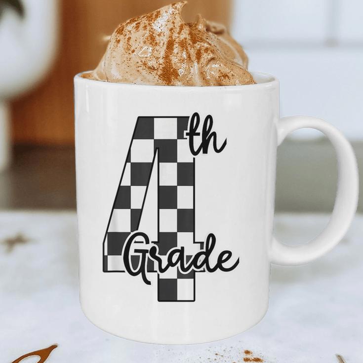 Checkered Fourth Grade Back To School Teachers Students Graphic Print Coffee Mug, novelty gifts, funny gifts Checkered Fourth Grade Back To School Teachers Students Graphic Print Coffee Mug, novelty gifts, funny gifts