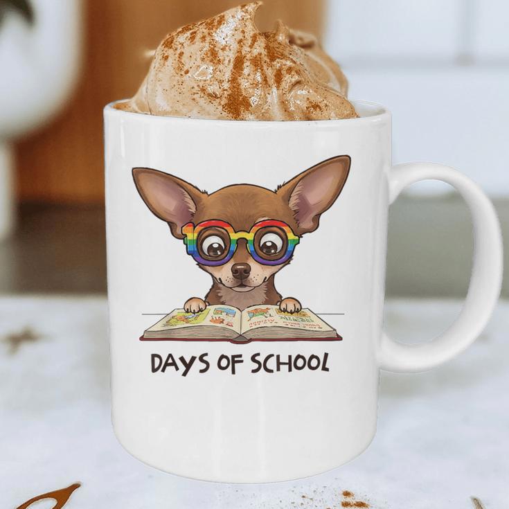 Chihuahua 100 Days Of School Rainbow Glasses Teacher Graphic Print Coffee Mug, novelty gifts, funny gifts Chihuahua 100 Days Of School Rainbow Glasses Teacher Graphic Print Coffee Mug, novelty gifts, funny gifts