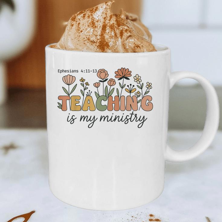 Christian Teacher Teaching Is My Ministry Faith Bible Verse Graphic Print Coffee Mug, novelty gifts, funny gifts Christian Teacher Teaching Is My Ministry Faith Bible Verse Graphic Print Coffee Mug, novelty gifts, funny gifts