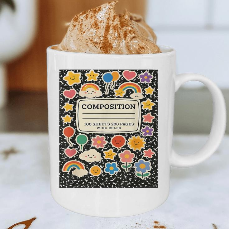 Composition Notebook Costume Teacher Matching Halloween Book Graphic Print Coffee Mug, novelty gifts, funny gifts