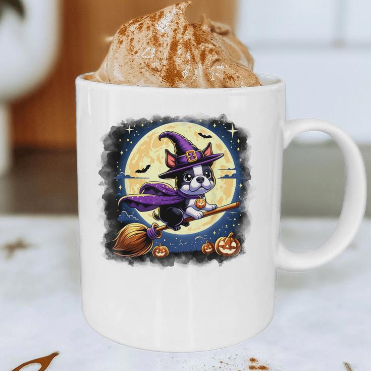 Cute Boston Terrier Halloween Costume Dog Lover Women Girls Graphic Print Coffee Mug, novelty gifts, funny gifts