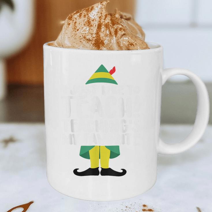 Duble2t I Just Like To Teach Teachings My Favorite Elf Teacher -Adults & -Kids Red Short Sleeve Graphic Print Coffee Mug, novelty gifts, funny gifts Duble2t I Just Like To Teach Teachings My Favorite Elf Teacher -Adults & -Kids Red Short Sleeve Graphic Print Coffee Mug, novelty gifts, funny gifts