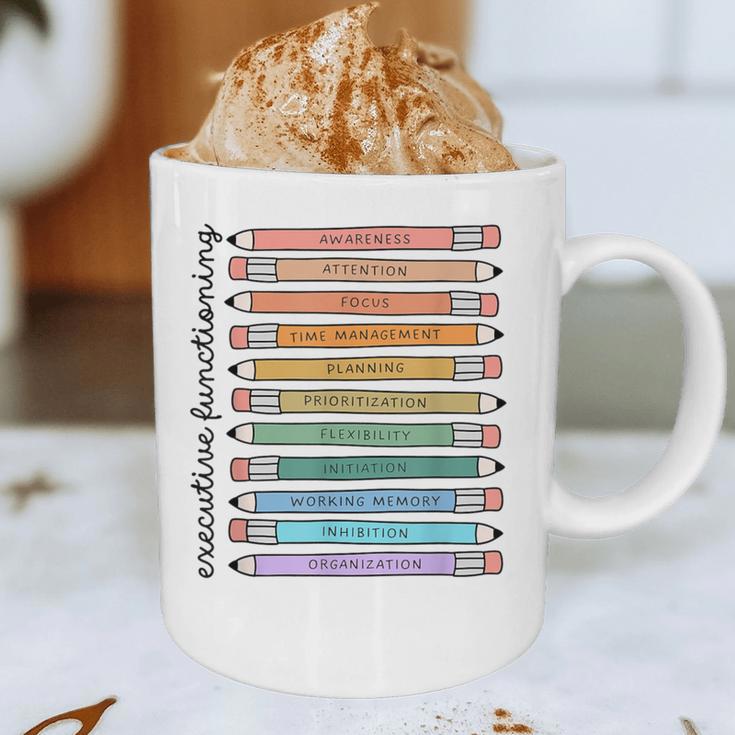 Executive Functioning Skills Back To School Sped Teacher SLP Graphic Print Coffee Mug, novelty gifts, funny gifts