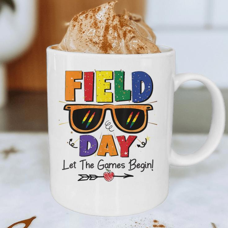 Field Day 2025 Let The Games Begin Kids Boys Girls Teachers Graphic Print Coffee Mug, novelty gifts, funny gifts