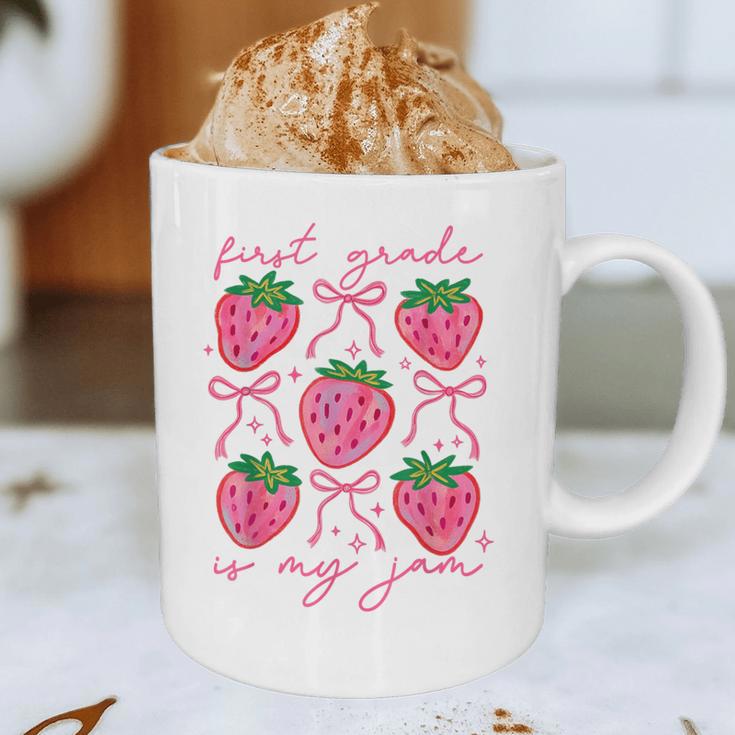 First Grade Is My Jam Strawberry First Grade Teacher Women Graphic Print Coffee Mug, novelty gifts, funny gifts First Grade Is My Jam Strawberry First Grade Teacher Women Graphic Print Coffee Mug, novelty gifts, funny gifts